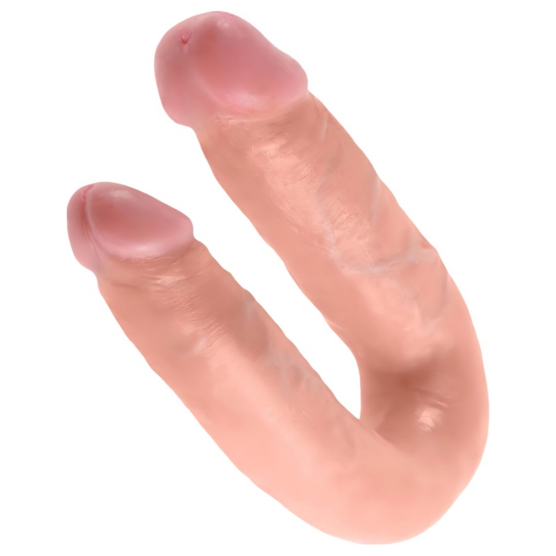 King Cock dupla dildó (közepes) - natúr 144303 termék bemutató kép