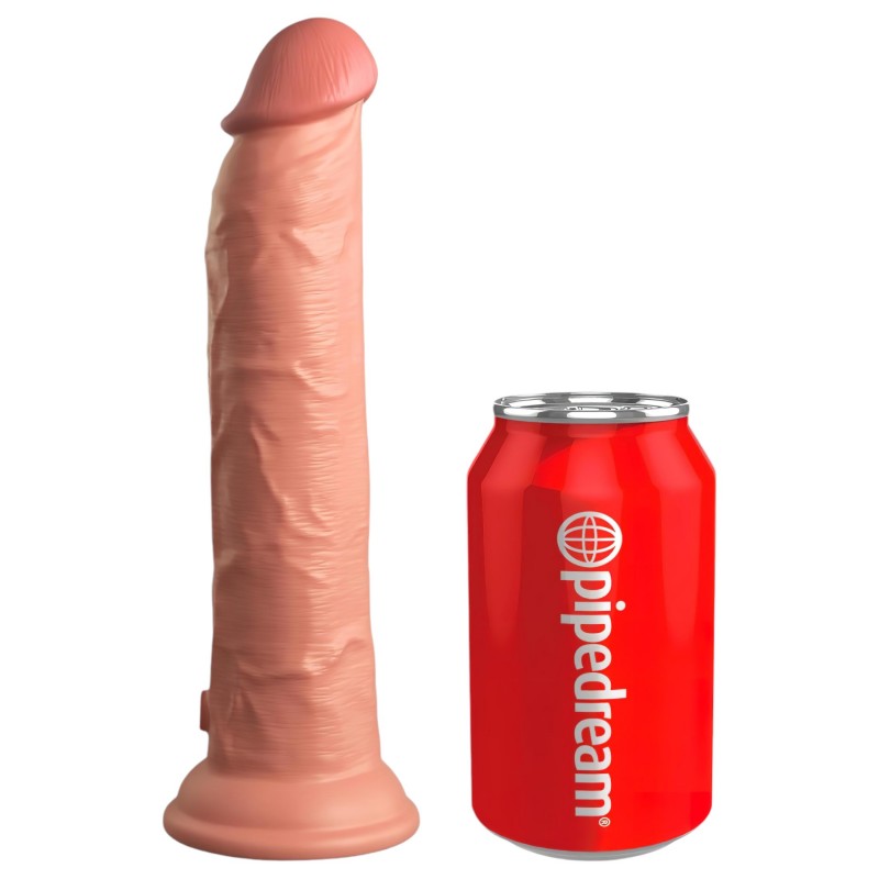 King Cock Elite 9 - tapadókorongos, élethű dildó (23 cm, natúr) 132333 termék bemutató kép
