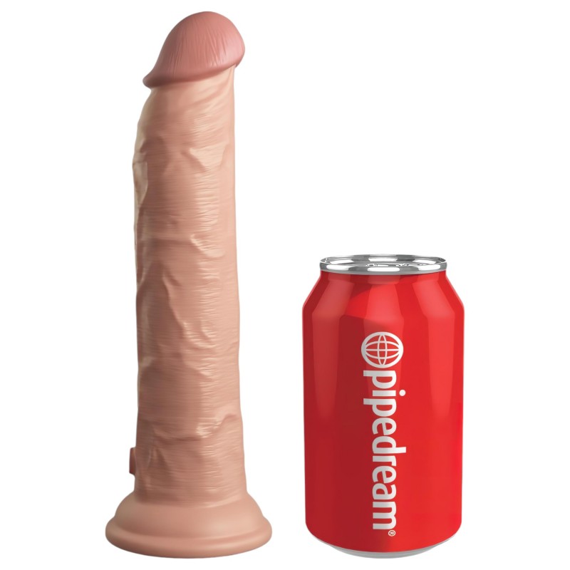 King Cock Elite 9 - tapadókorongos vibrátor 23 cm (testszínű) 143069 termék bemutató kép