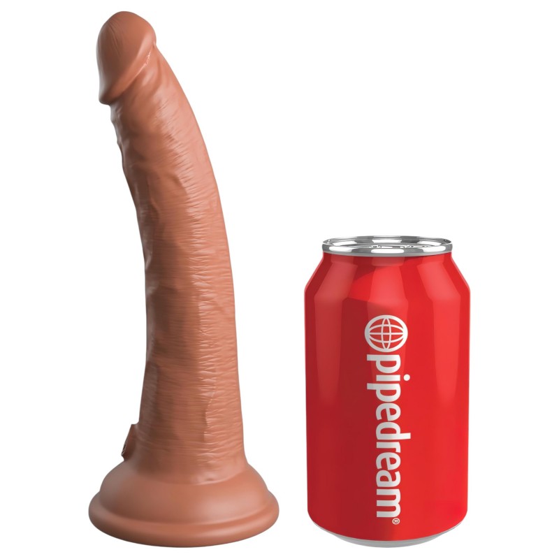 King Cock Elite Comfy - felcsatolható dildó hámmal (sötét testszínű) 144557 termék bemutató kép