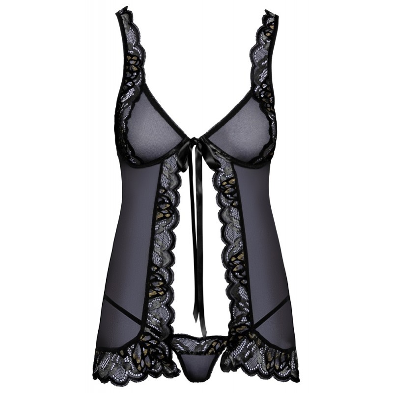 Kissable - nyitott babydoll (fekete) 70529 termék bemutató kép