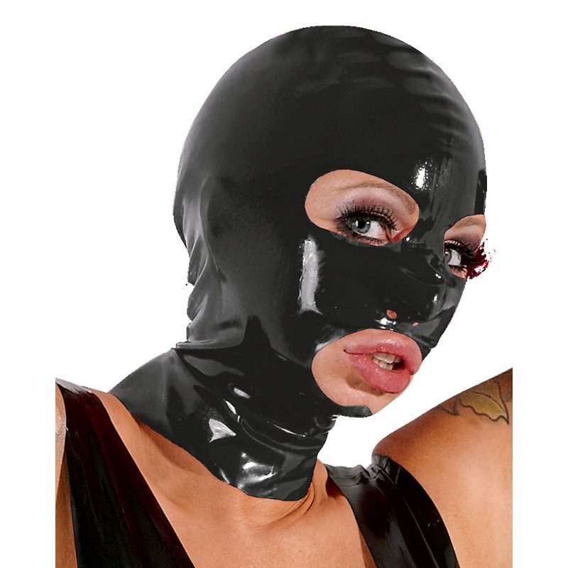 LATEX - szopó álarc (fekete) 15167 termék bemutató kép
