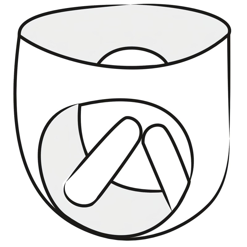 LATEX - női bugyi 2db pumpálható belső dildóval (fekete) 106787 termék bemutató kép