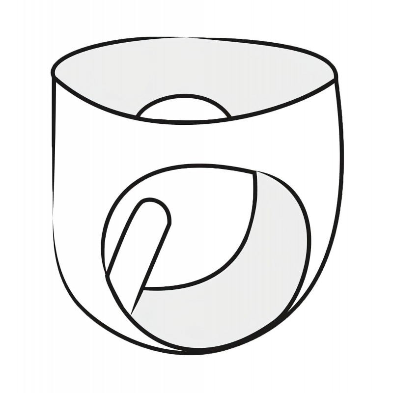 LATEX - női bugyi hüvelyóvszerrel (fekete) 116161 termék bemutató kép