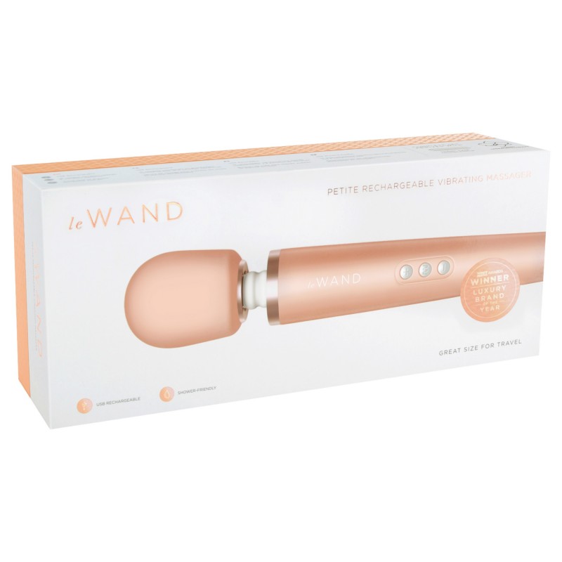 le WAND Petite - prémium akkus masszírozó vibrátor (Rose Gold) 158090 termék bemutató kép