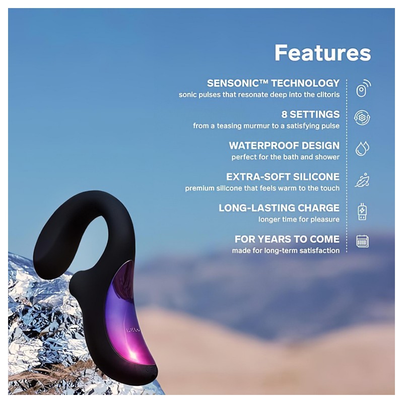 LELO Enigma - akkus, vízálló, 2in1 G-pont vibrátor (lila) 123871 termék bemutató kép