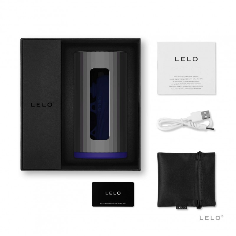 LELO F1s V2 - interaktív maszturbátor (fekete-kék) 44929 termék bemutató kép