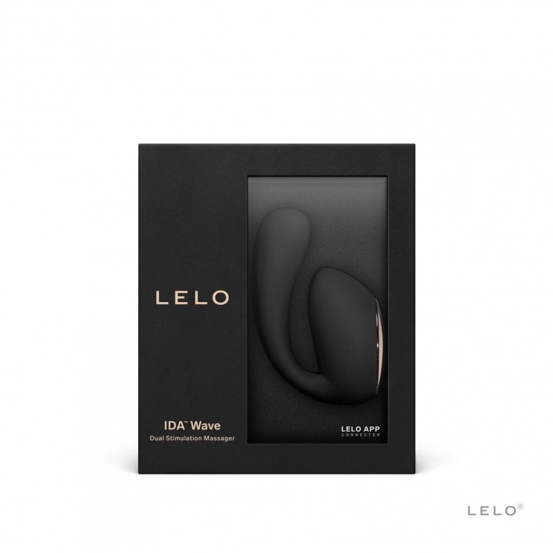 LELO Ida Wave - okos, akkus rezgő-forgó vibrátor (fekete) 67413 termék bemutató kép