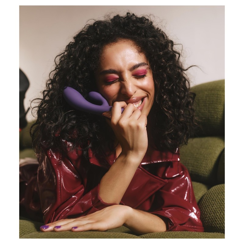 LELO INA Thrust - lökő vibrátor csiklókarral (lila) 145188 termék bemutató kép
