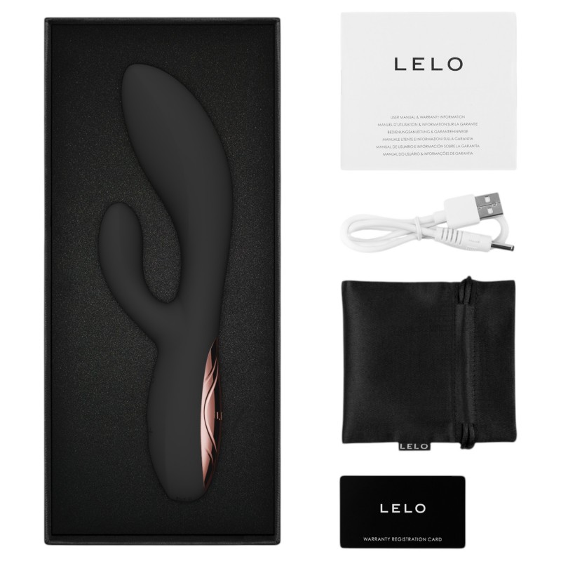 LELO INA Thrust - lökő vibrátor csiklókarral (fekete) 167065 termék bemutató kép