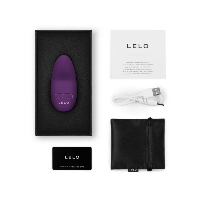 LELO Lily 3 - akkus, vízálló csikló vibrátor (sötét lila) 85487 termék bemutató kép
