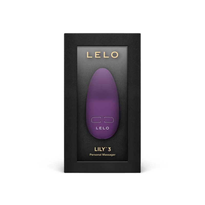 LELO Lily 3 - akkus, vízálló csikló vibrátor (sötét lila) 85493 termék bemutató kép