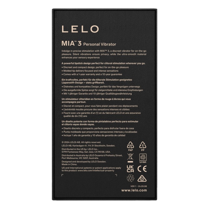 LELO Mia 3 - utazó rúzs vibrátor (rózsaszín) 94681 termék bemutató kép