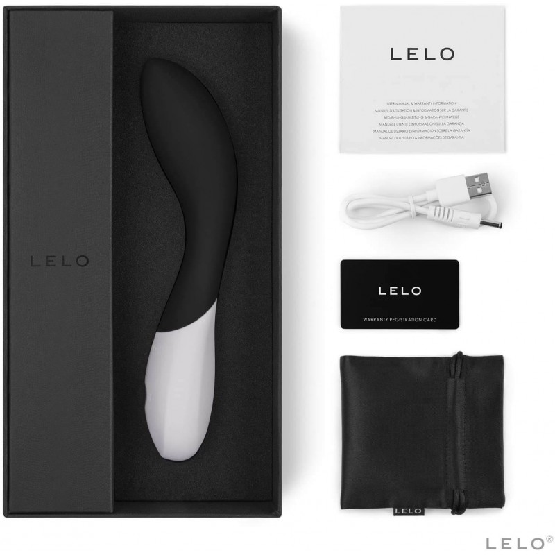 LELO Mona Wave - vízálló G-pont vibrátor (fekete) 40787 termék bemutató kép