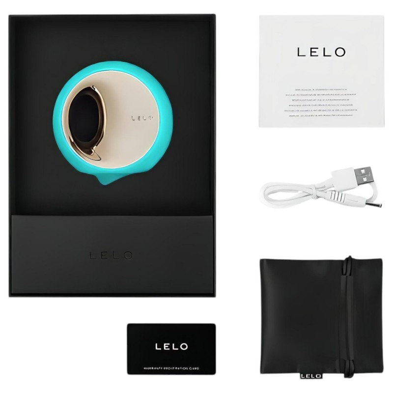 LELO Ora 3 - orálszex szimulátor és csiklóizgató vibrátor (türkiz) 160683 termék bemutató kép