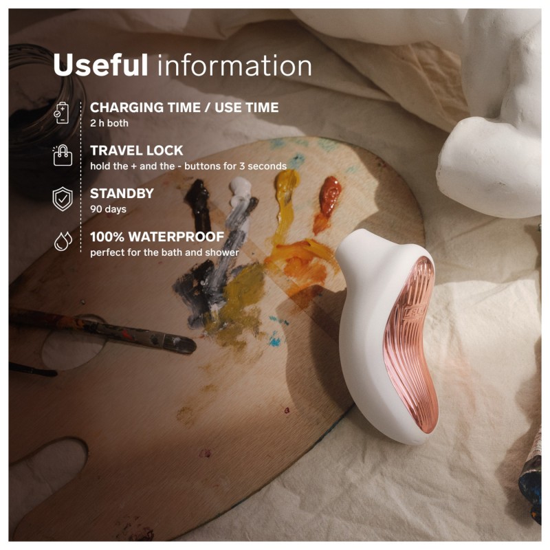 LELO Sona 3 - hanghullámos csiklóizgató (fehér) 126542 termék bemutató kép