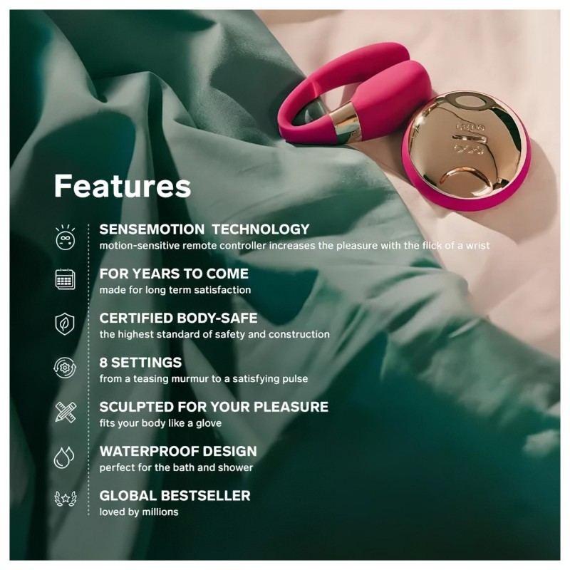 LELO Tiani 3- szilikon párvibrátor (lila) 127566 termék bemutató kép