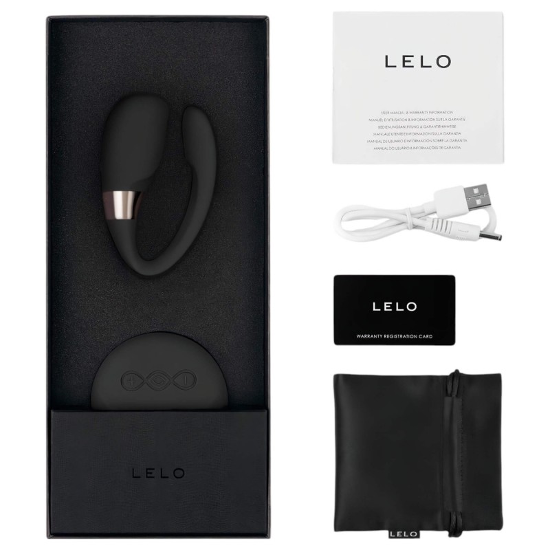 LELO Tiani 3 - szilikon párvibrátor pároknak (fekete) 164621 termék bemutató kép
