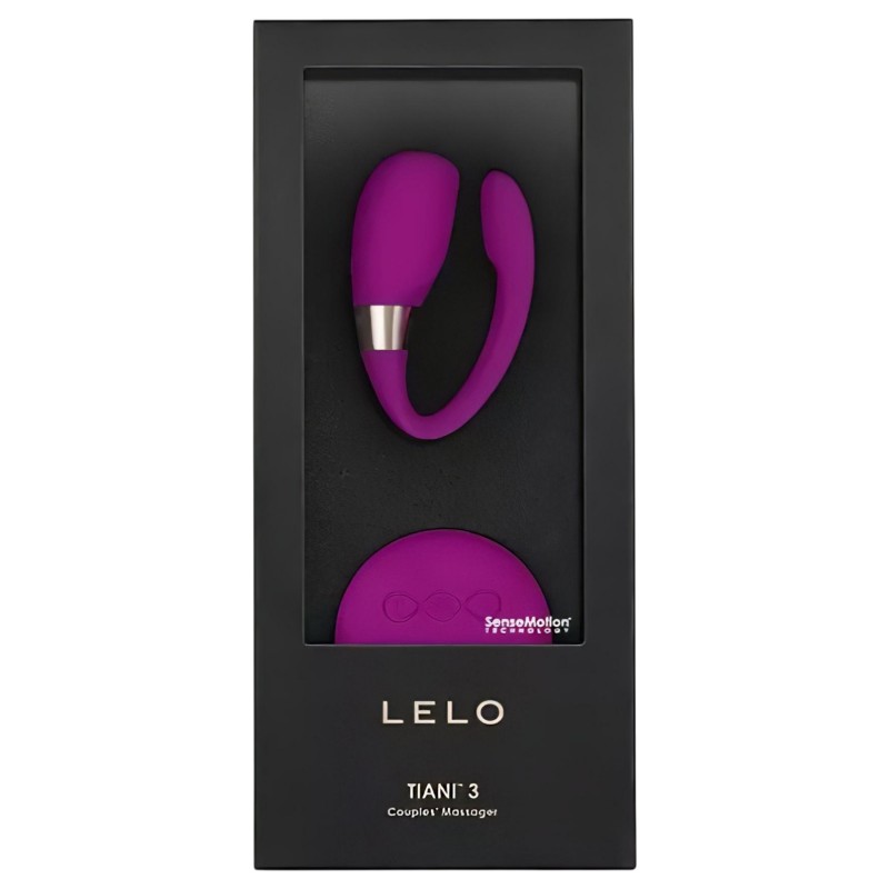 LELO Tiani 3 - szilikon párvibrátor pároknak (lila) 155270 termék bemutató kép