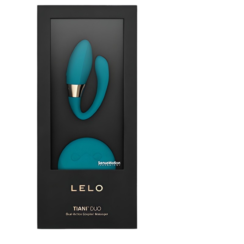 LELO Tiani Duo - szilikon párvibrátor pároknak (kék) 162216 termék bemutató kép