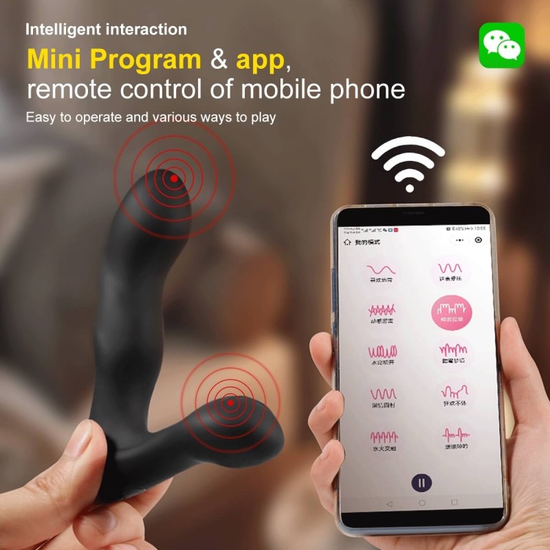 Leopard - 2 motoros prosztatavibrátor (fekete) 84734 termék bemutató kép