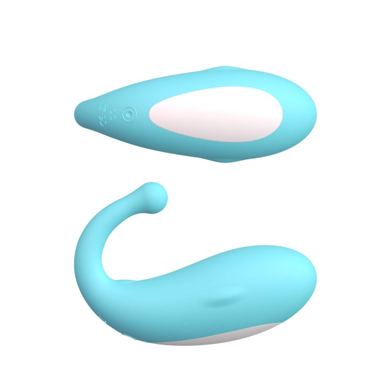 Leopard Whale - okos, akkus, vibrotojás (kék) 84754 termék bemutató kép