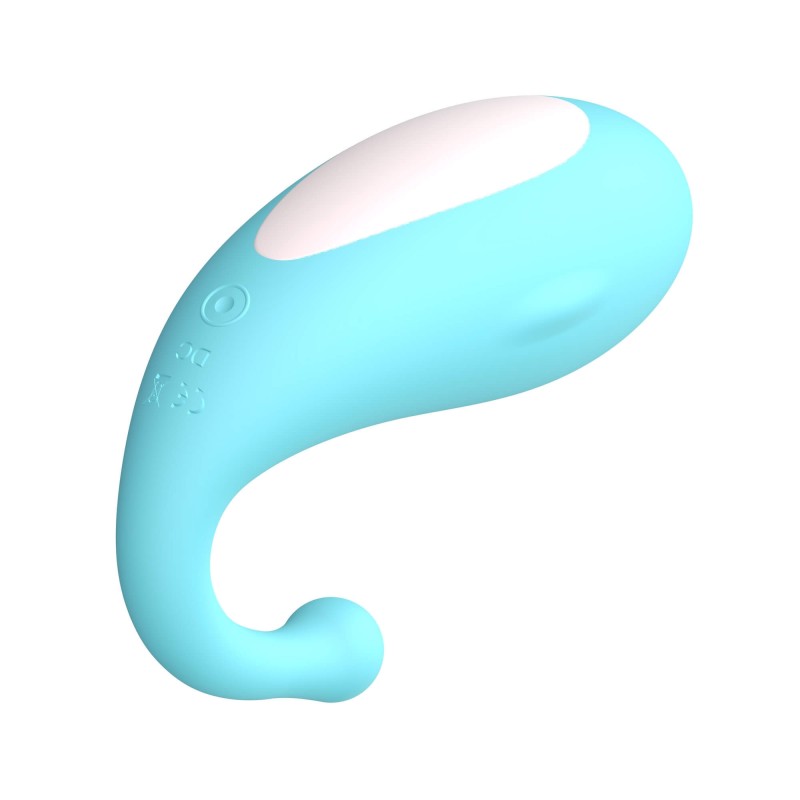 Leopard Whale - okos, akkus, vibrotojás (kék) 84755 termék bemutató kép