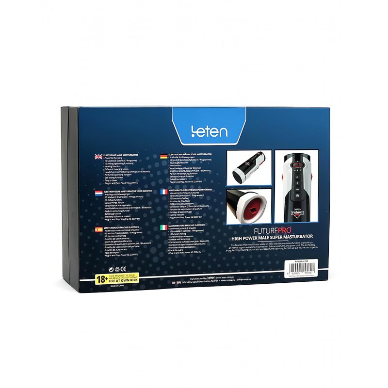 LETEN SM FUTURE PRO - hálózati melegítő, fel-le mozgó maszturbátor 108615 termék bemutató kép