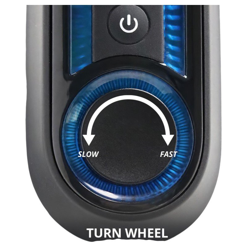 Leten SM320 - nyögő, lökő, melegítő maszturbátor (fekete) 121657 termék bemutató kép