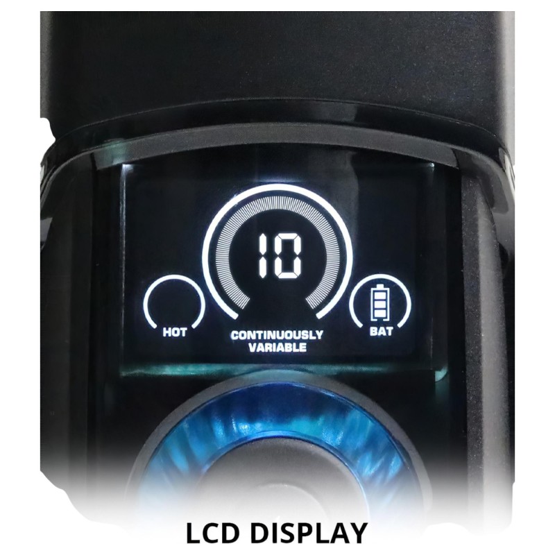 Leten SM320 - nyögő, lökő, melegítő maszturbátor (fekete) 121658 termék bemutató kép