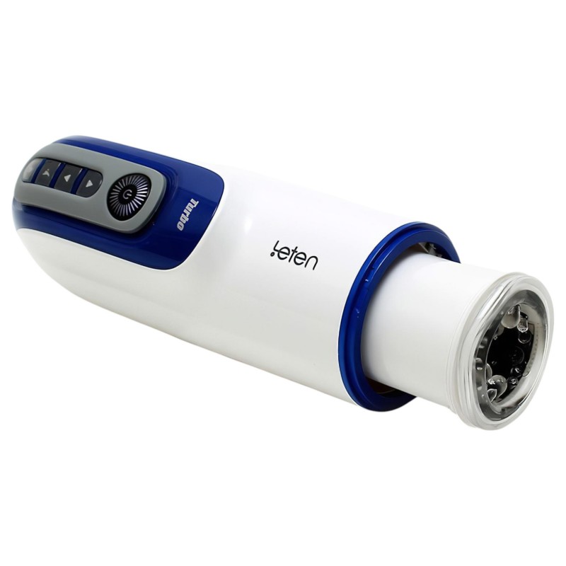 Leten SM390 - nyögő, melegítő maszturbátor (fehér) 121673 termék bemutató kép