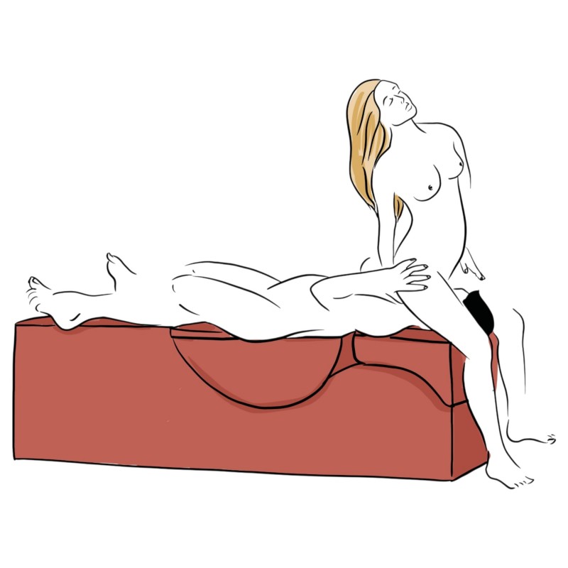 Liberator Aria Flip Chaise - dönthető szexbútor (fekete) 152219 termék bemutató kép