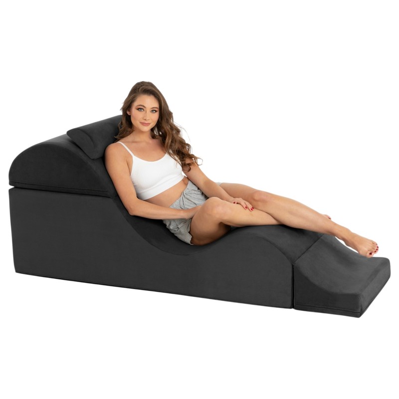 Liberator Aria Flip Chaise - dönthető szexbútor (fekete) 152209 termék bemutató kép