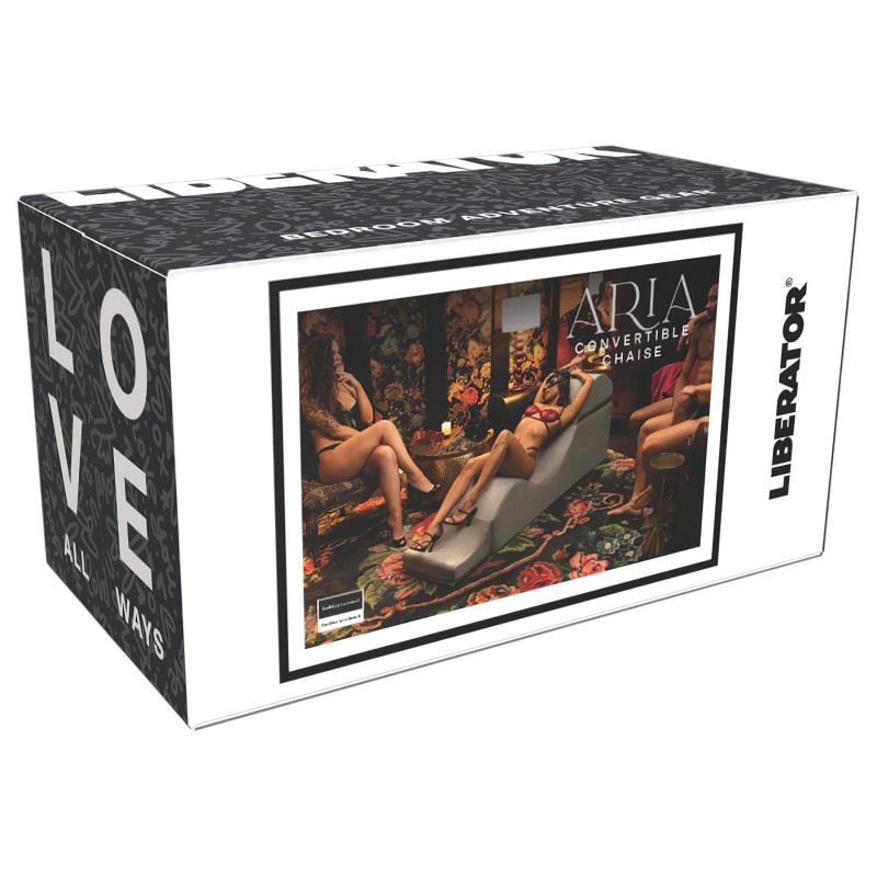 Liberator Aria Flip Chase - szex szófa (szürke) 103064 termék bemutató kép