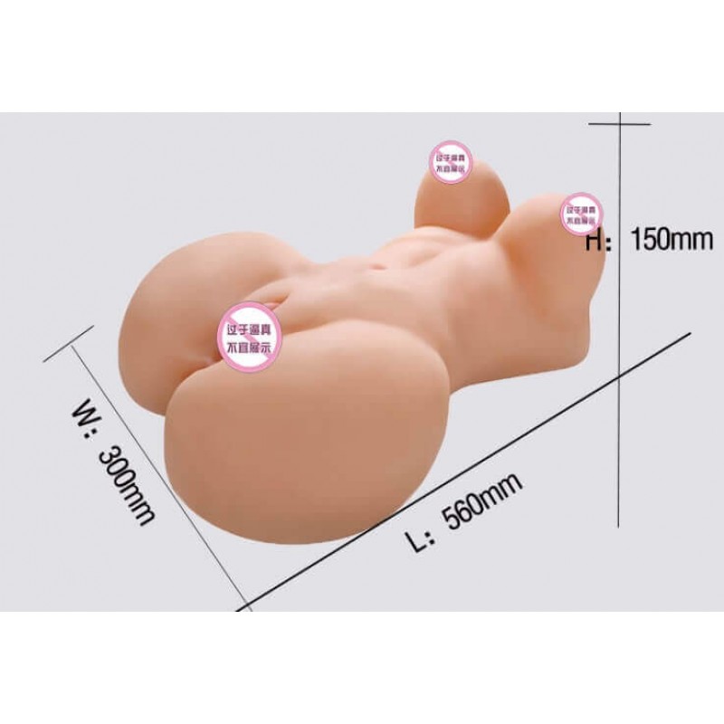 Lonely Fuck Me Silly - női torzó maszturbátor (testszínű) 68658 termék bemutató kép