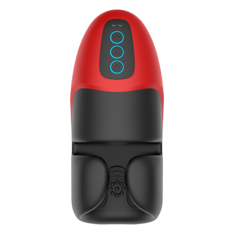 Lena - rezgő-szorító maszturbátor (piros) 95234 termék bemutató kép