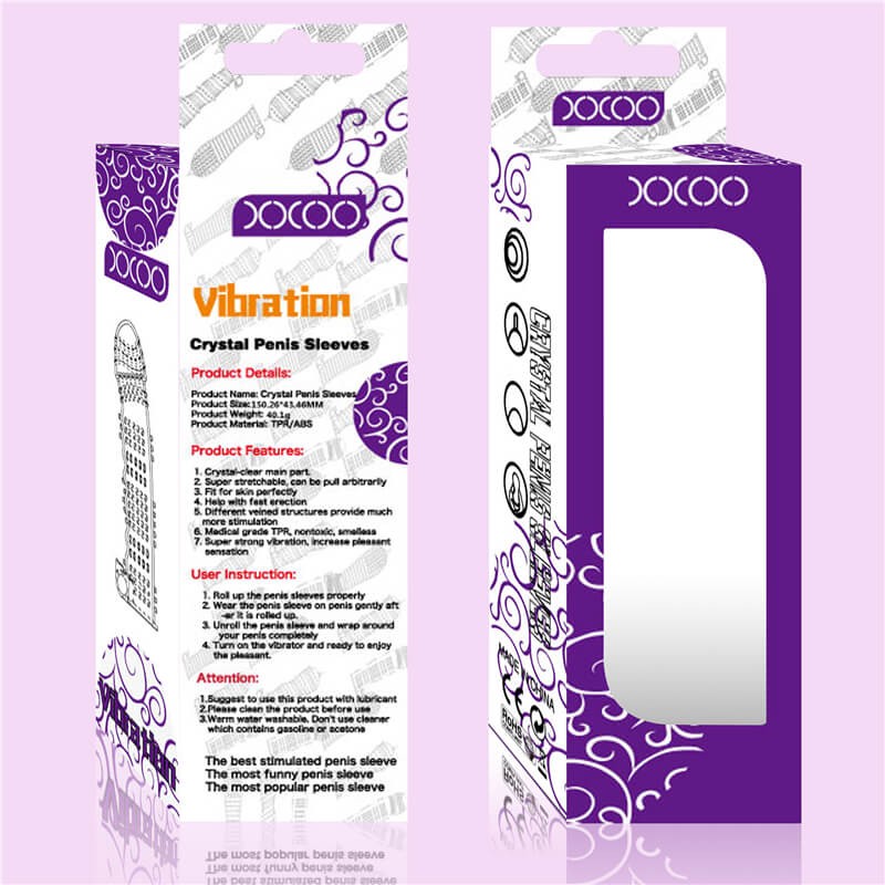 Lonely - vibrációs, tüskés péniszköpeny (átlátszó) 74542 termék bemutató kép