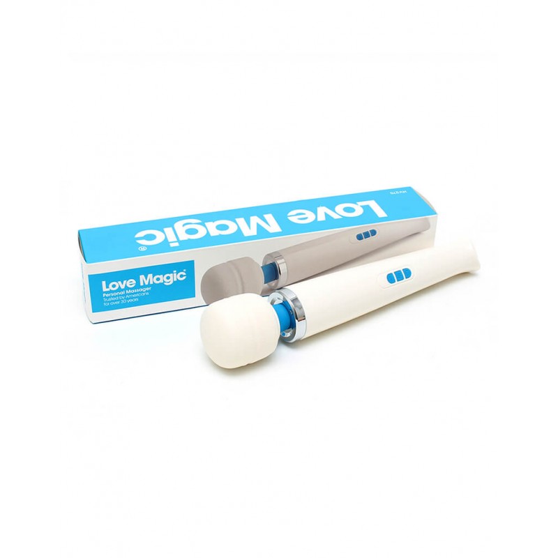Love Magic Wand - akkus, masszírozó vibrátor (fehér) 54977 termék bemutató kép