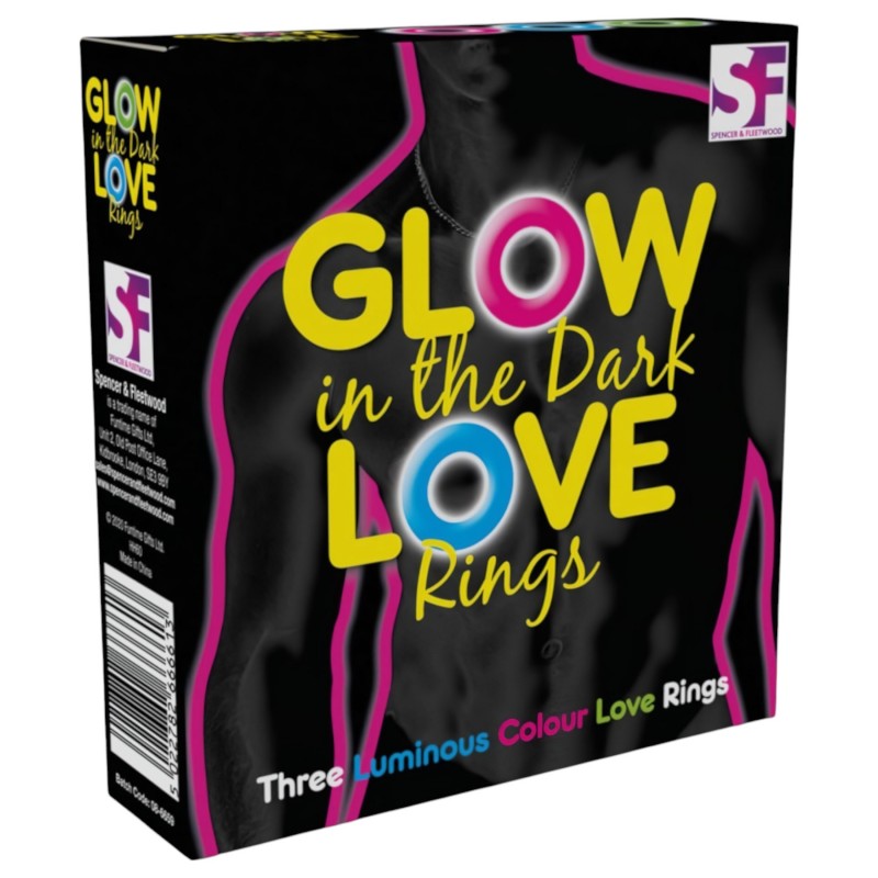 Love Rings - sötétben világító péniszgyűrű szett (3 db) 137042 termék bemutató kép