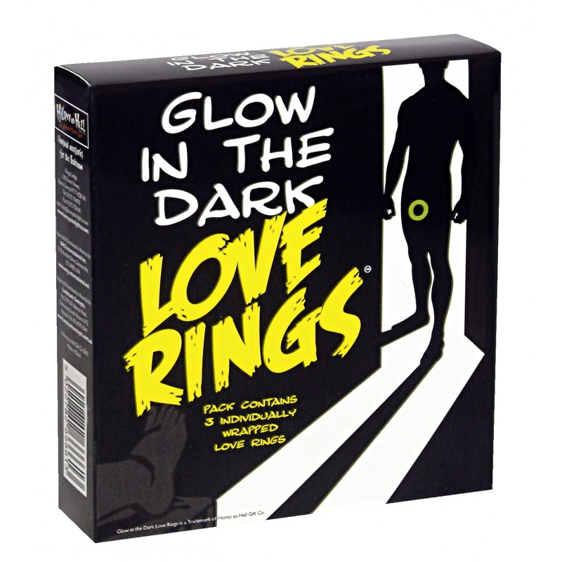 Love Rings - sötétben világító péniszgyűrű szett (3 db) 30658 termék bemutató kép