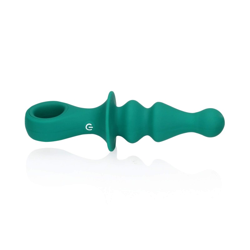 Loveline - akkus, gyöngyös anál vibrátor (zöld) 85860 termék bemutató kép