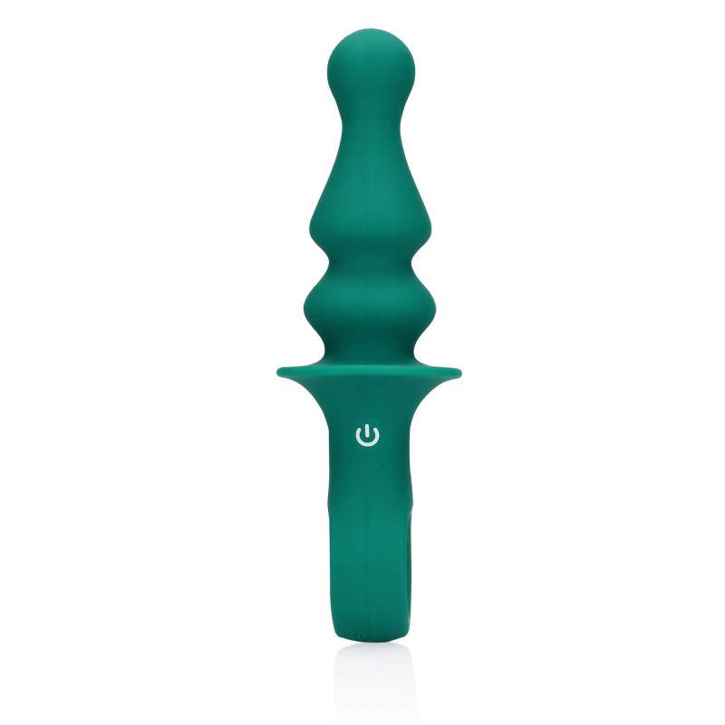 Loveline - akkus, gyöngyös anál vibrátor (zöld) 85862 termék bemutató kép