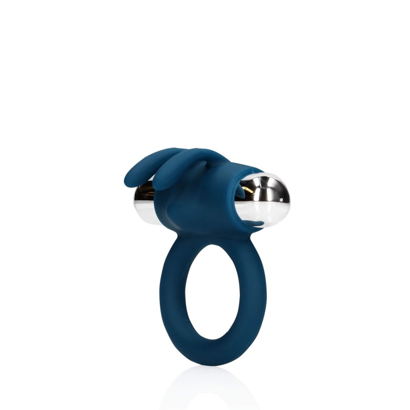 Loveline - akkus, nyuszis csiklóizgatós, vibrációs péniszgyűrű (kék) 85790 termék bemutató kép