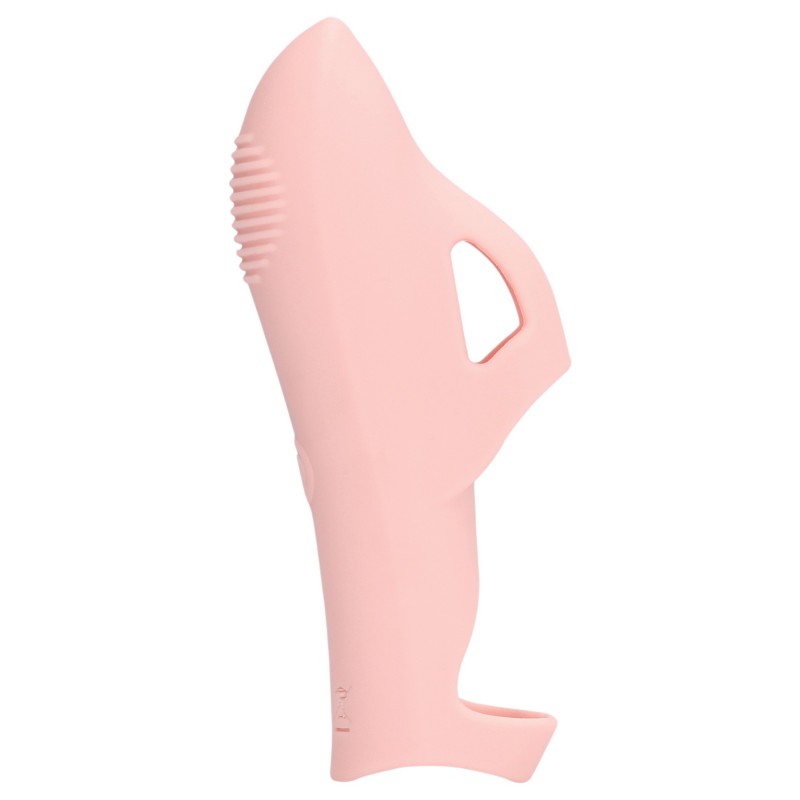 Loveline - bordázott ujjvibrátor csiklóizgató (pink) 163929 termék bemutató kép