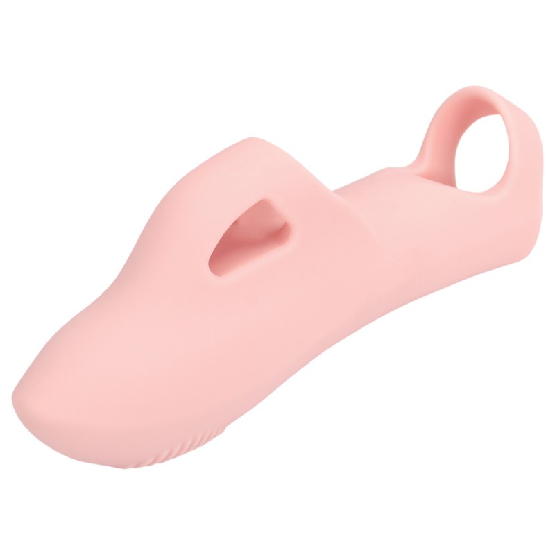 Loveline - bordázott ujjvibrátor csiklóizgató (pink) 163931 termék bemutató kép