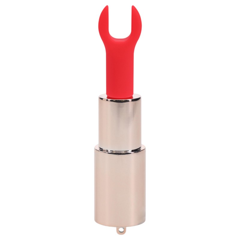 Loveline Candy - rúzsvibrátor 4 feltéttel (rózsaszín) 150082 termék bemutató kép