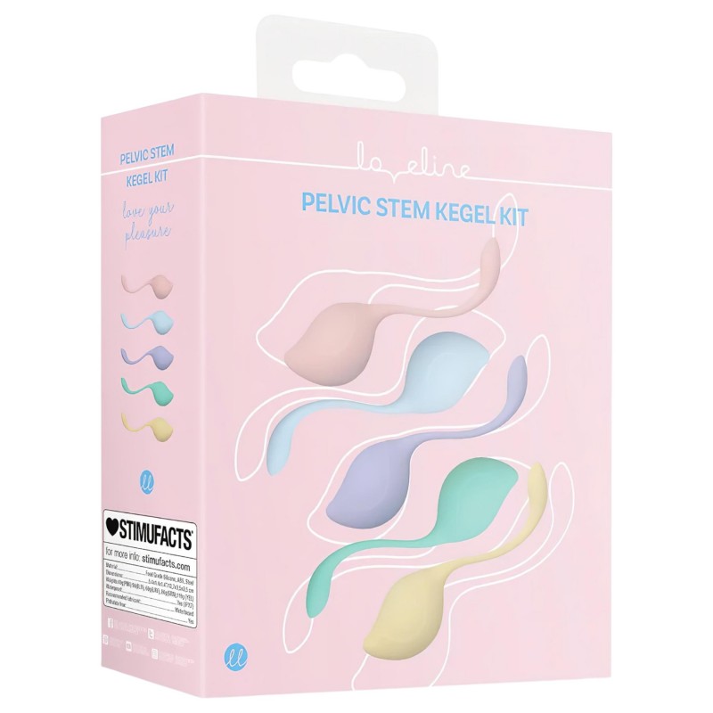 Loveline Pelvic Stem - gésagolyó szett intim tornához - 5 részes 155085 termék bemutató kép