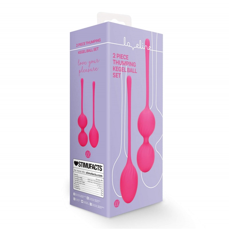 Loveline - súlyozott gésagolyó szett - 2 részes (pink) 85833 termék bemutató kép