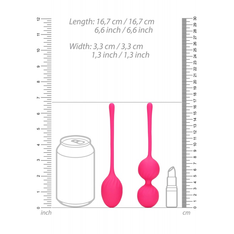 Loveline - súlyozott gésagolyó szett - 2 részes (pink) 85838 termék bemutató kép