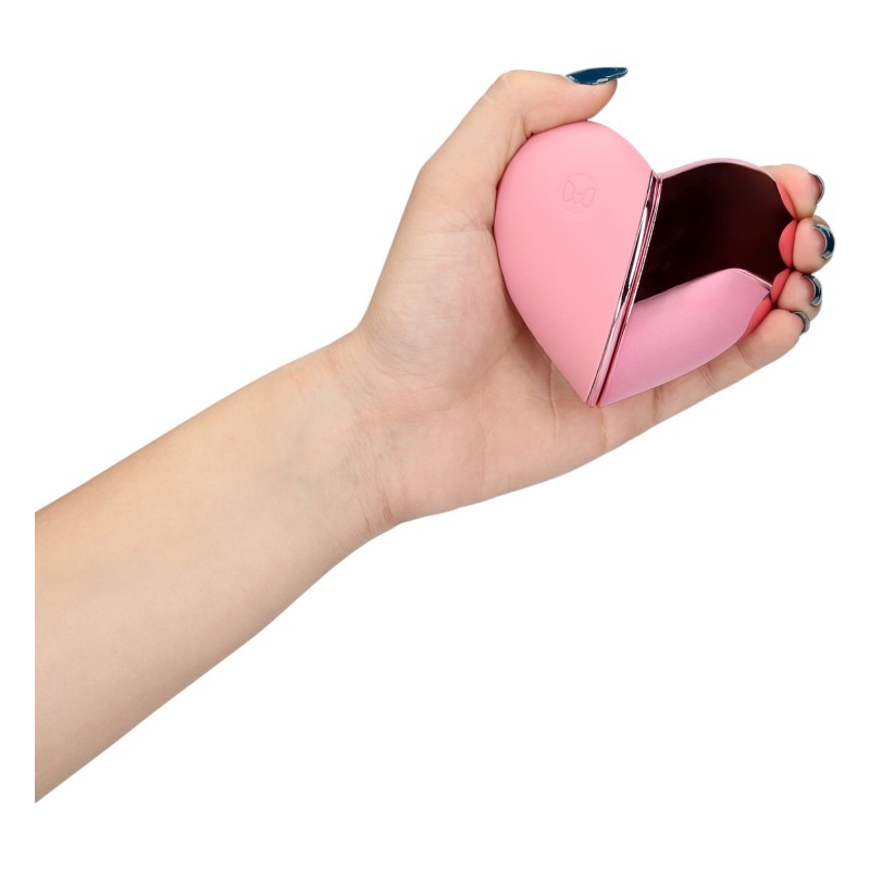 Loveline Tapping Heart - akkus csiklóizgató vibrátor (pink) 96023 termék bemutató kép